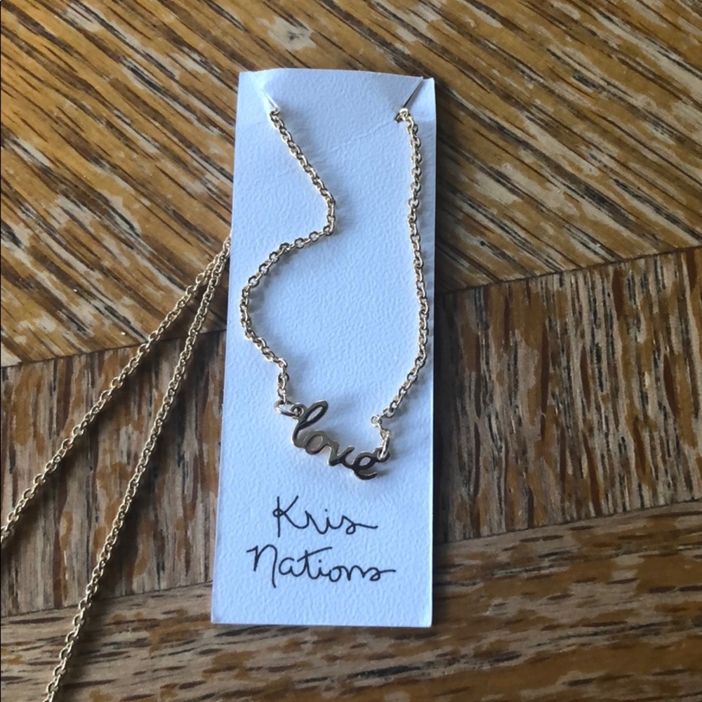 Kris Nations love necklace
